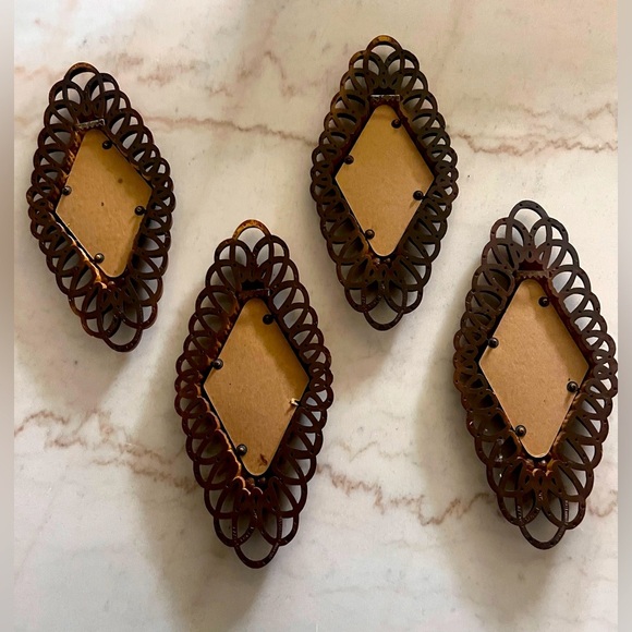 Vintage Set Of 4 MCM Burwood Country Wall Plaques Made in USA - Picture 2 of 5